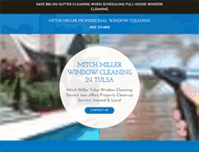 Tablet Screenshot of mitchmillerwindowcleaning.com